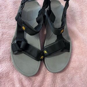 Black and Gray Sandals